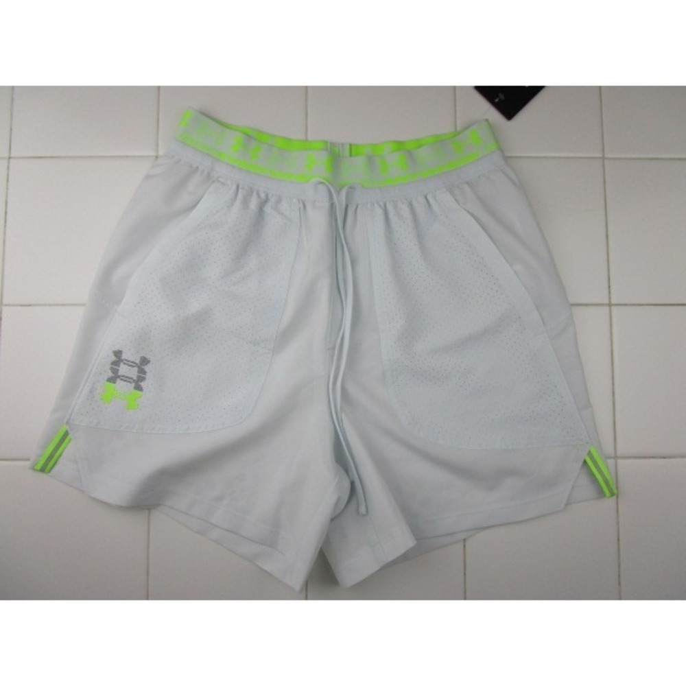 Under Armour Run Anywhere 5" Running Shorts Men's Small Light Gray Volt